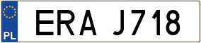 Trailer License Plate